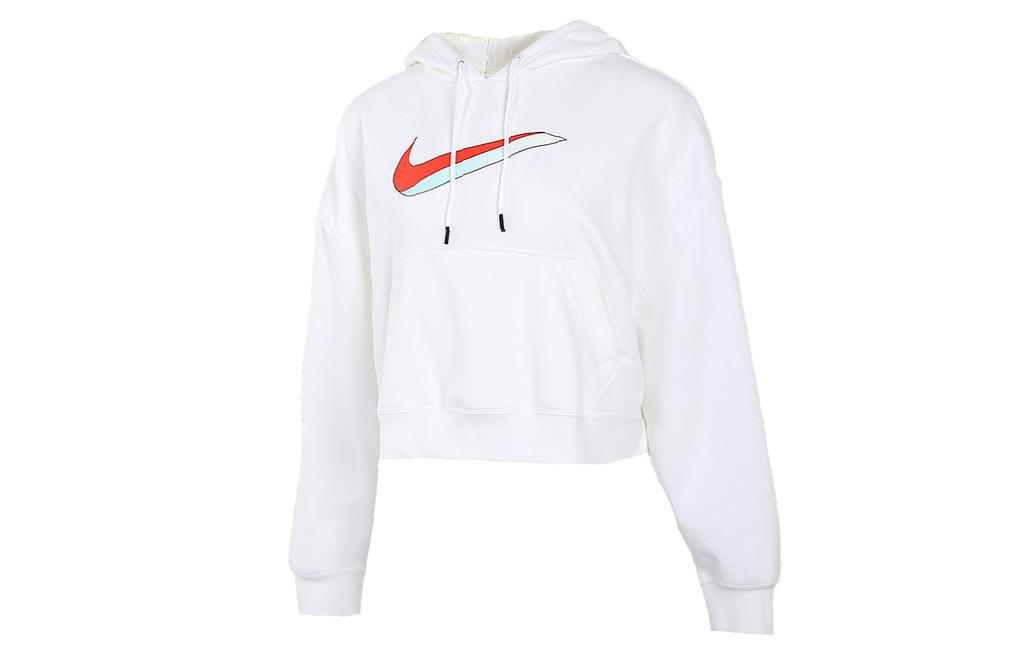 Nike Sweatshirts Women's White Hooded Moderate Regular CU5109-100