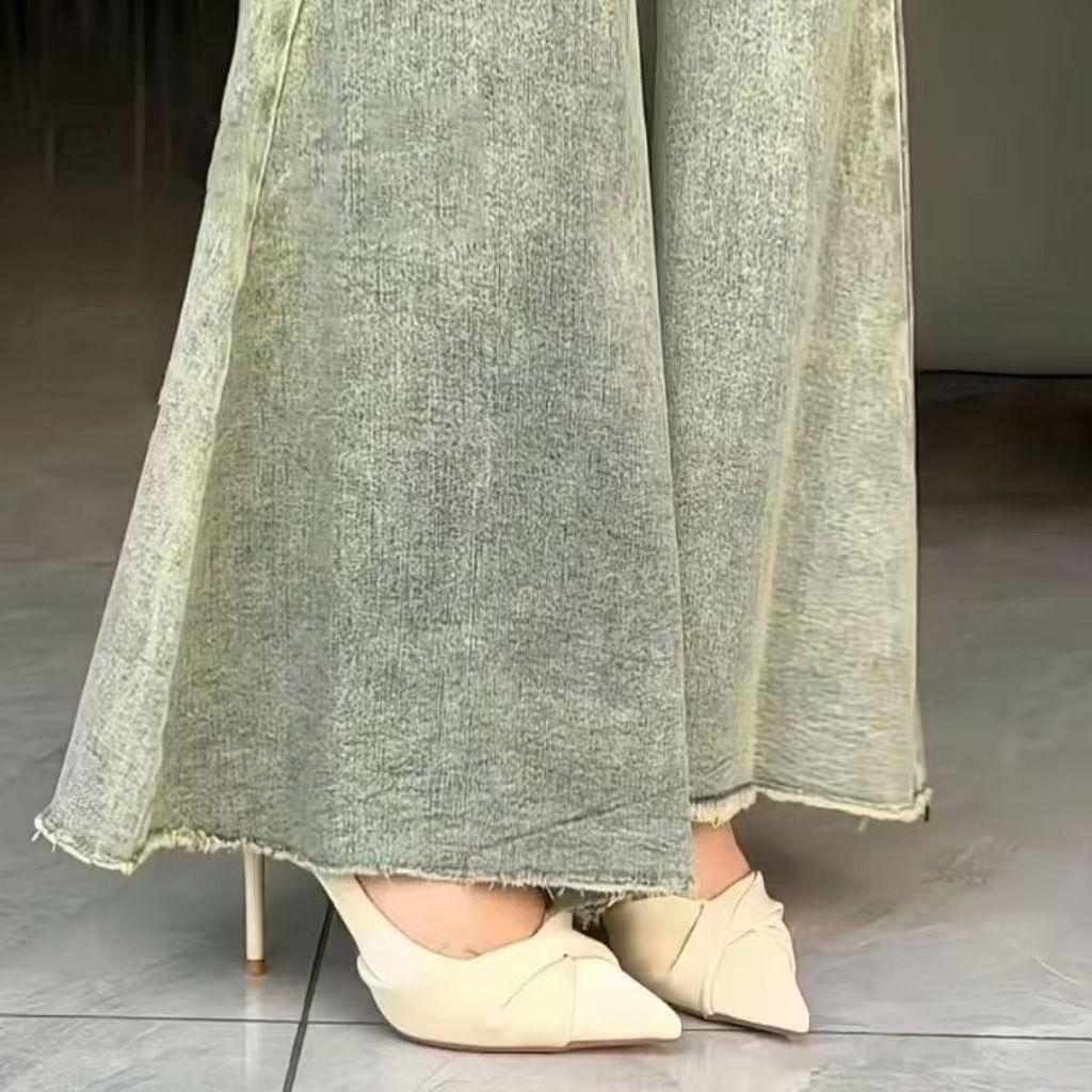 Fairy style fine heels niche single shoes pointed high heels female 2024 autumn and winter new temperament versatile European and American fashion