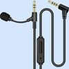 Digital Chip 3.5Mm With Microphone Audio Cable Head Mounted Headphones Adjust Volume Control Microphone Aux Audio Cable