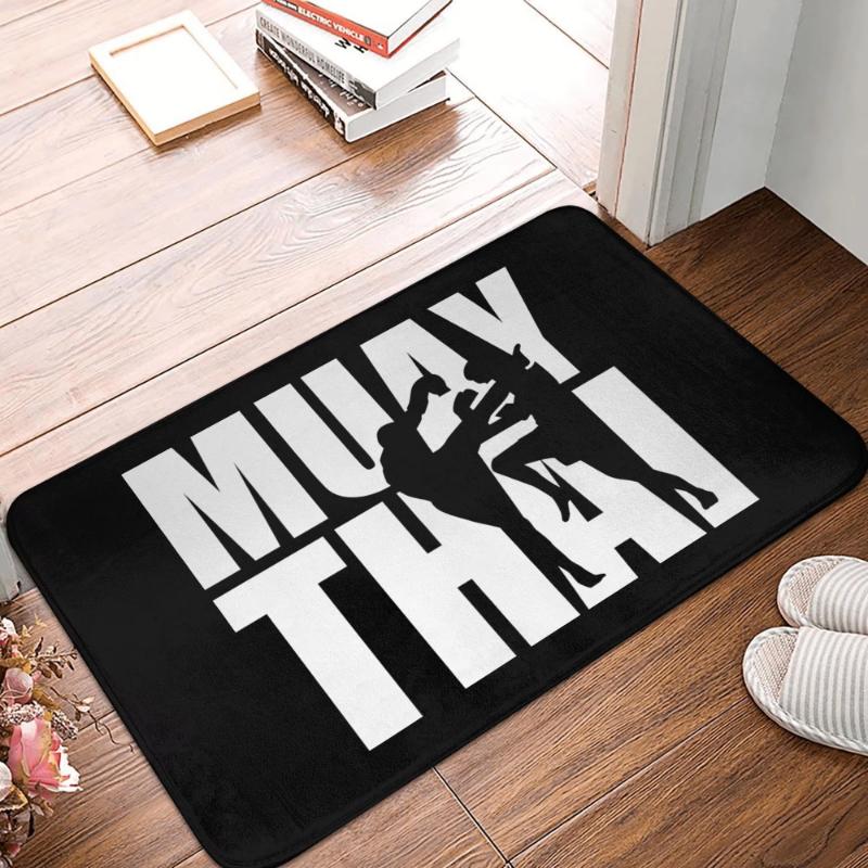 Thailand Twin Tiger Sak Yant Muay Thai Doormat Indoor Entrance Mat Non-Slip Kitchen Carpet Living Room Rug Welcome Doormat
