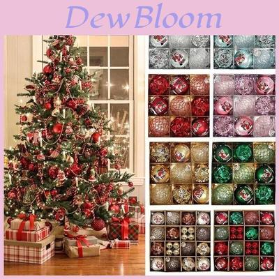 Stunning 44 Piece Colorful Christmas Ball Set In Unique Shapes For Festive Decor