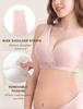 Maternity Front Nursing Night Large Removable Soft and XL [Maeau] Bra, 3-Piece Set, Opening, Cotton, Bra, Bra, Non-Wired, Plain, Soft, Size, Pads,