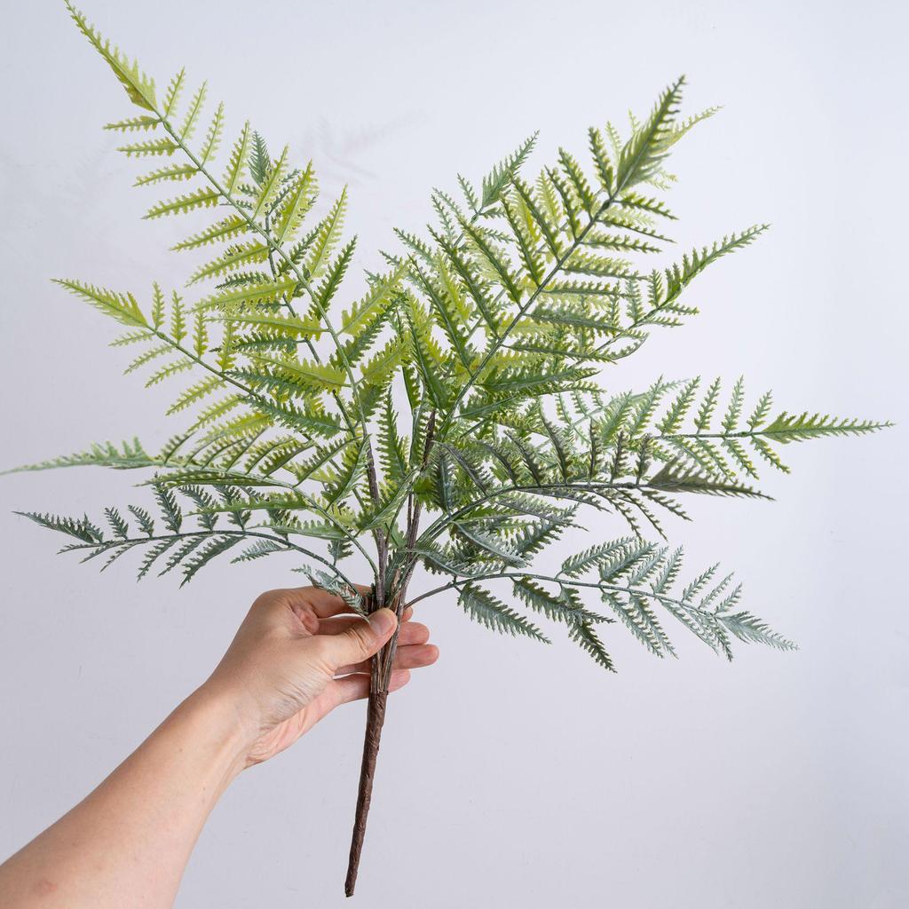 Sunny Window Fern Leaf Rose Wedding Bouquet - Faux Flower Home Decor