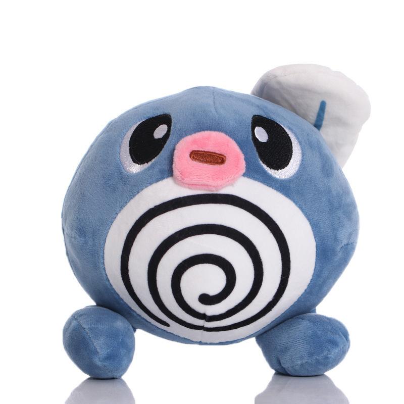 Pokemon Pikachu Plush Toys Poliwag Family Stuffed Doll Poliwhirl Poliwrath Politoed Plushies Room Decor Kids Birthday Xmas Gifts