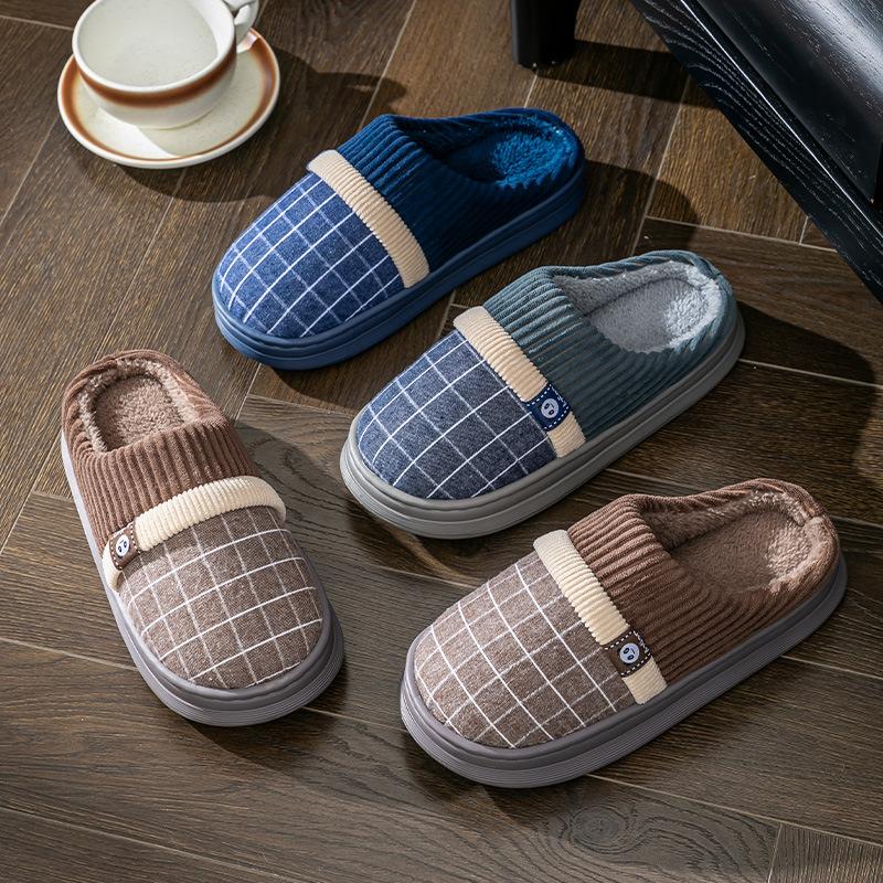 Neuer Stil von Hausschuhen, dicksohlige Baumwollpantoffeln für Indoor-Wärme