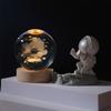 Astronomy-inspired LED Ball Night Light For Romantic Night Base Lamp Wood Night Lights Warm
