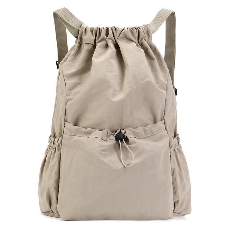 Zaino Sportivo Coulisse in Poliestere Per Uomini Donne Viaggio Outdoor Leggero Impermeabile Borsa Portaoggetti