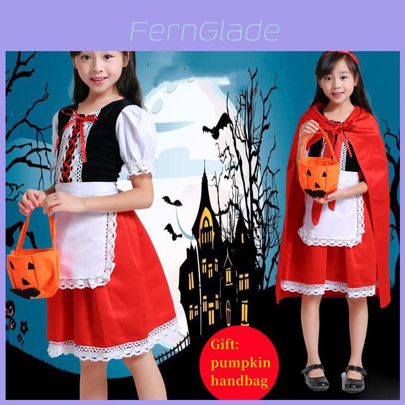 Entzückendes Rotkäppchen Kostüm Für Mädchen Halloween Cosplay Party