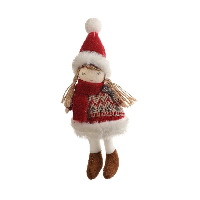 Weihnachten Plüsch Schneemann Anhänger Weihnachtsbaum Hängend Lieblich Schöner Anhänger Szene Dekorieren Weihnachtsbaum Hängende Ornamente