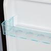 106L Energy-Saving Mini Fridge, 60L Fridge and 46L Freezing Machine, 7 Temperature Settings, Silver Color Door, Black Body, Led Lighting, Adjustable