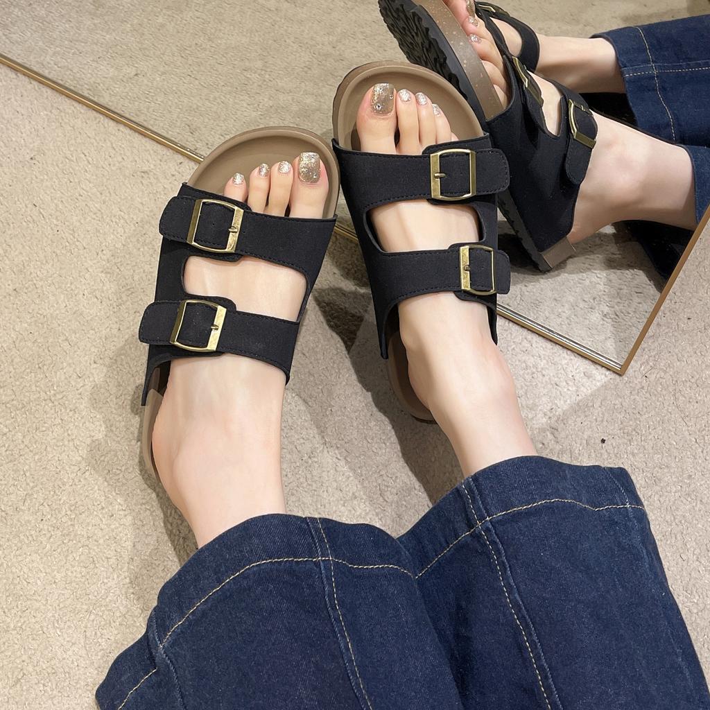 Luxury Beach Women Sandals Summer Flats Clip Toe Casual Slippers Design Walking Beach Slides Dress Cozy Slingback Flip Flops