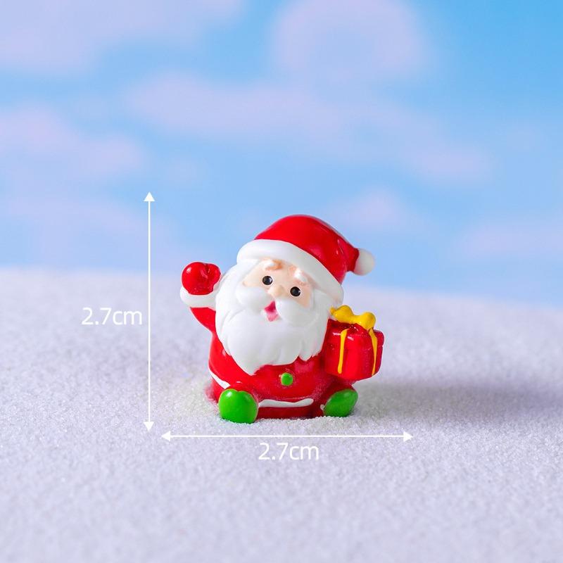 Cute Micro-landscape ChristmasOld Man Little Bear Snow Scene Crystal Ball Decorative AccessoriesDesktop Small Ornaments