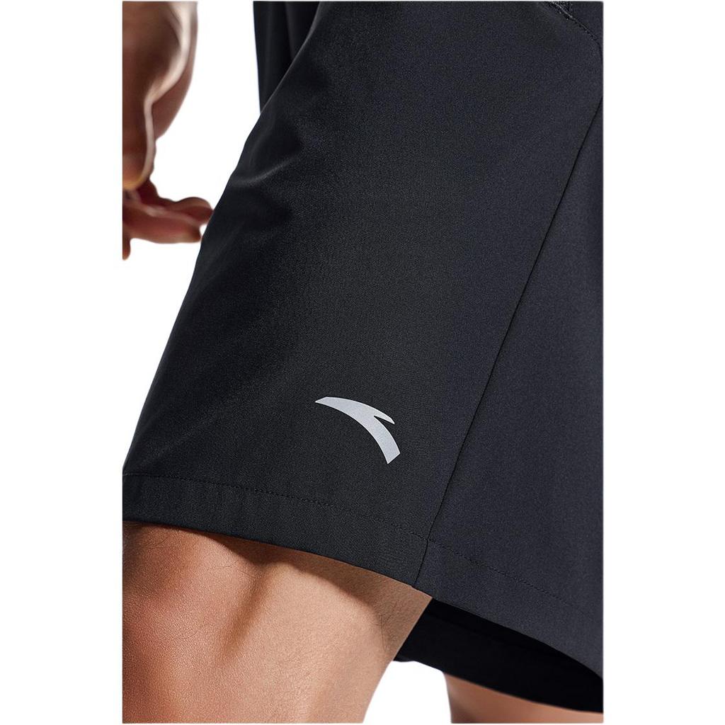 Anta Potisk loga Rovné Prodyšné Rychleschnoucí Sportovní Šortky Pánské Spodní díly Černé 952427514-4