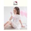 Hellokitty Girls Summer Suit 2025 New Short-Sleeved Girl Skirt Kidsren's Summer Suit Two-Piece Trendy Set