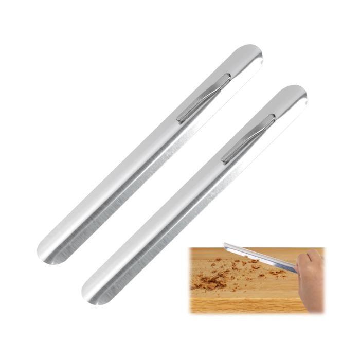 2 Pièces Ramasse Miettes de Table INOX Courbé, Ramasse Miettes pour Nettoyer Facilement Votre Nappe, Pratique Ramasse-Miettes de