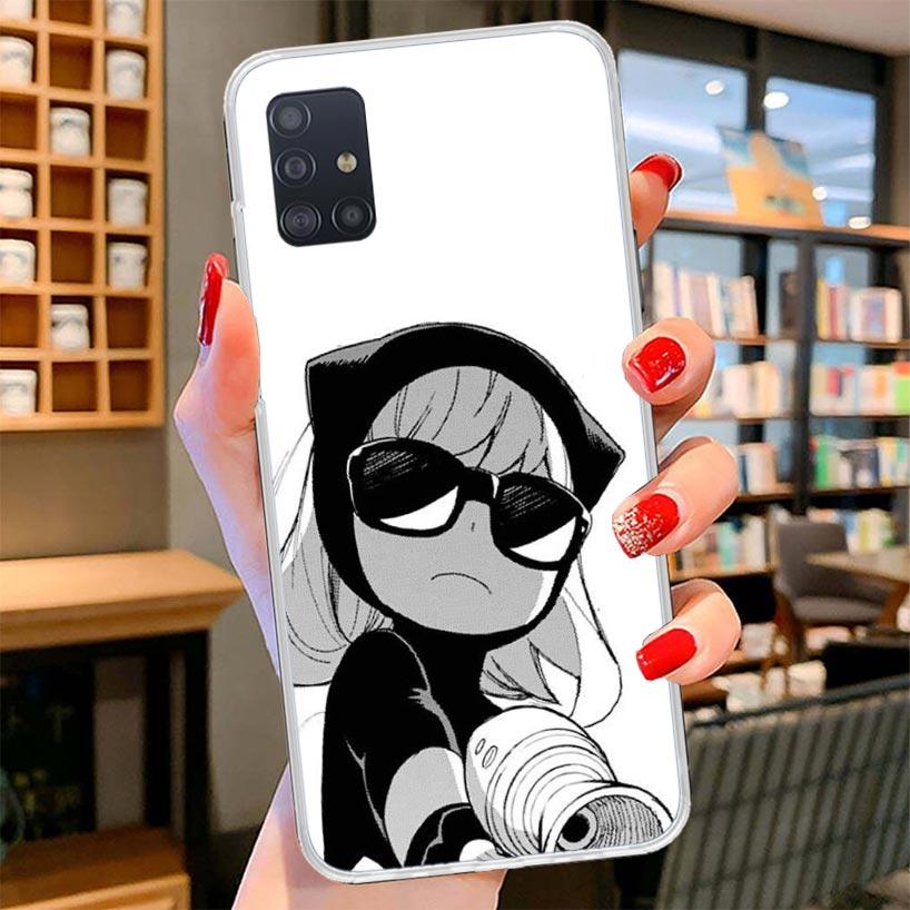 Spy Family Anya Cute Cover Phone Case For Samsung Galaxy A12 A22 A32 A52 A72 A02S Phone Case Note 20 Ultra 10 S10 Plus A51 A71 A
