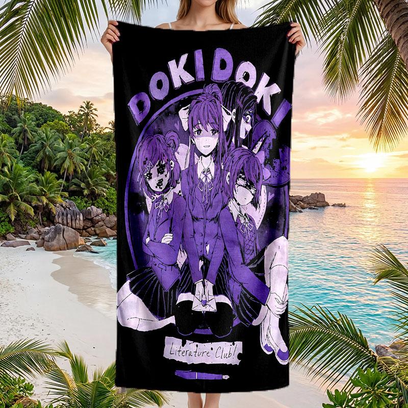 Large Beach Towel Quick Dry Absorbent Towel For Beach IndoorDoki Doki Literature Club