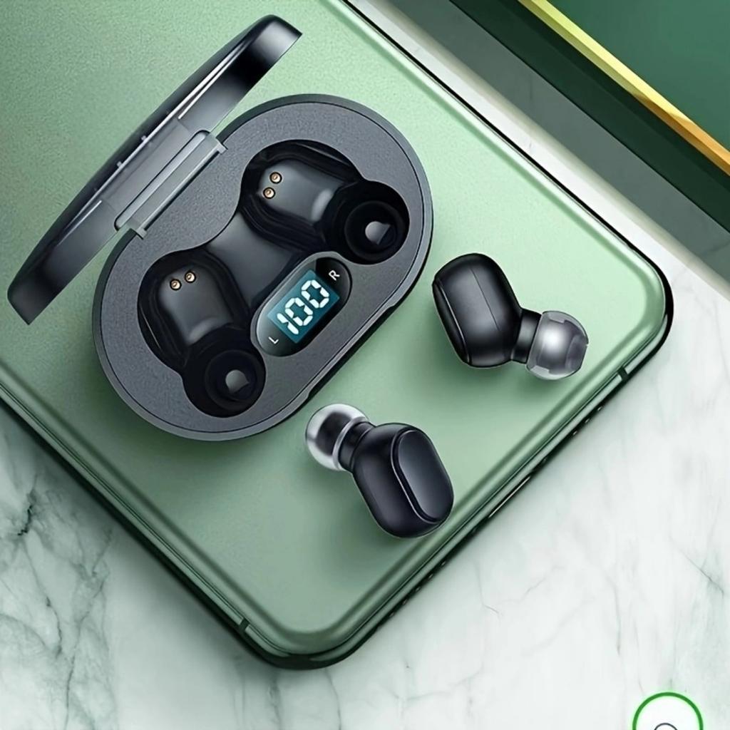 אוזניות אלחוטיות חדשות עם איכות צליל גבוהה, עיצוב נוח בתוך האוזן + מסך מגע LED, מתאימות לטלפונים ניידים, ספורט סוחף