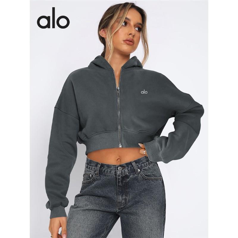 Felpa con cappuccio da yoga foderata in pile da donna, manica lunga, top sportivo, per allenamento invernale, abbigliamento casual