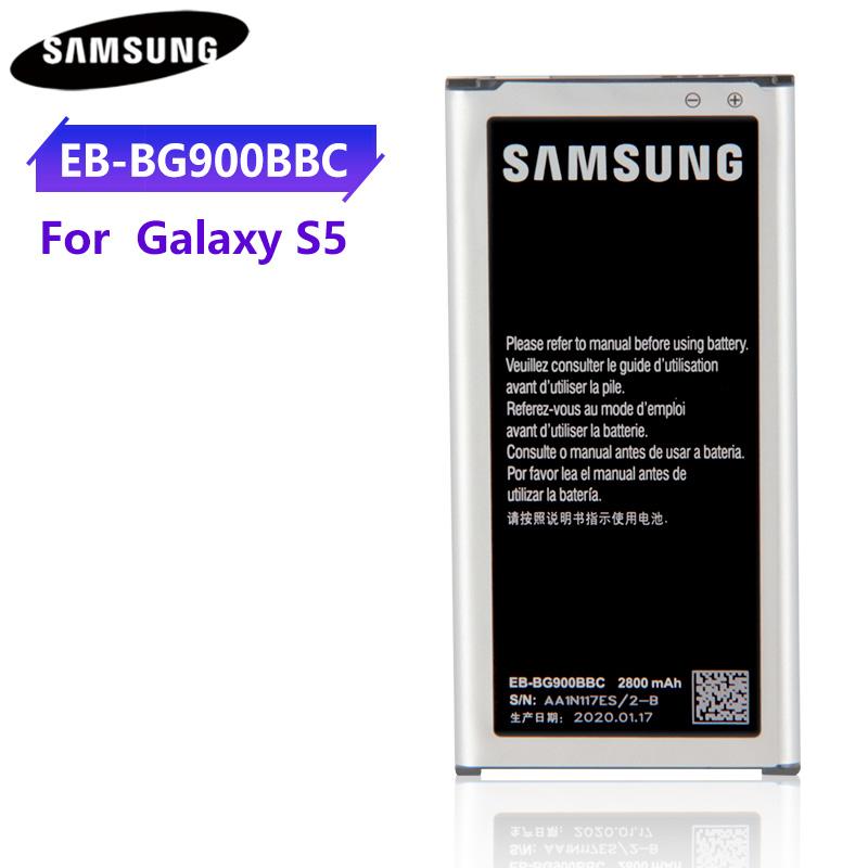 

Original Replacement Battery EB-BG900BBC EB-BG900BBE EB-BG900BBU For Samsung GALAXY S5 9006V 9006W Xcover 4 NFC Function 2800mAh