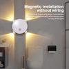 4 LED Magnetic Motion Sensor Smart RGB Gradient Night Light Rechargeable Wall Lamp Bedroom Cabinet Wardrobe Lamp Staircase Lamp