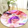 1pc KPop Demon Hunters17 Design Printed Area Round Carpet for Bedroom Living Room Home Decor Rugs Mat Non Slip Mat Rug for Bedside