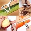 2 in 1 Stainless Steel Peeler Grater Multi Function Kitchen Tool for Fruit Vegetable Carrot Effortless Easy Clean Home Use7