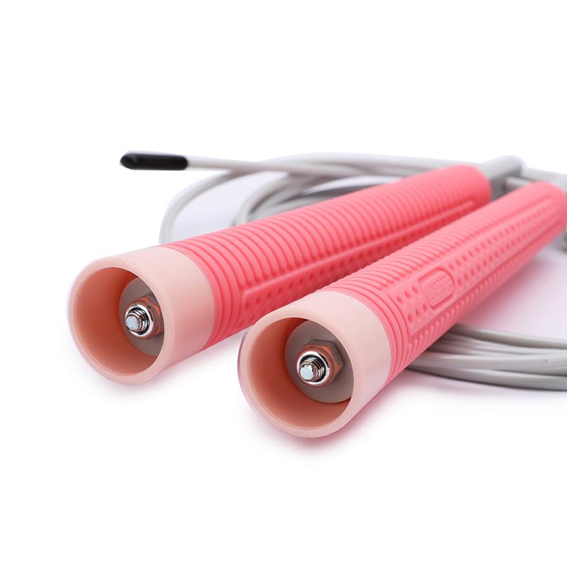 Silicone Handle Jump Rope Fitness PVC Sports Steel Wire Skipping Ropes Crossfit Adjustable Exercise Workout Skipping Equipment