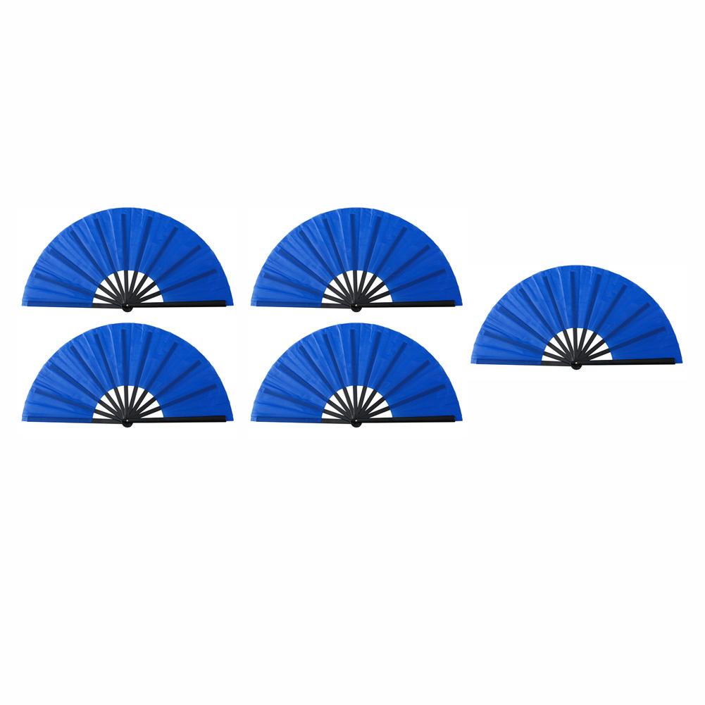 Juego de 5 Abanicos Grandes de Danza Plegables de 13 Pulgadas: Perfecto para Fiestas, Bodas y Plegado al Aire Libre--Abanicos Abanicos de Baile Cuadrado Piezas de Decoración