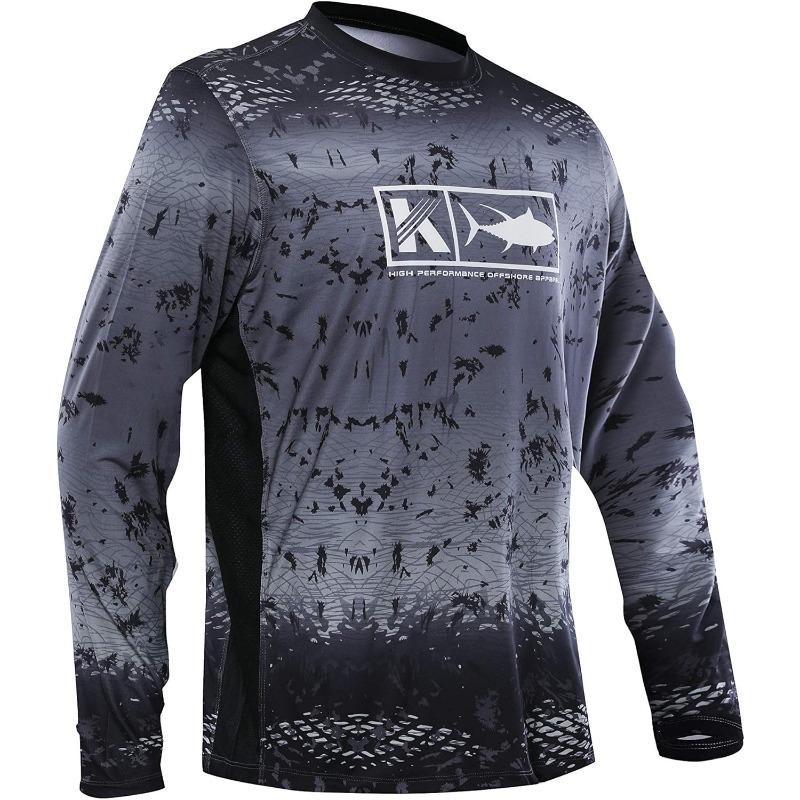 Men's 3D Printed Fishing Shirt Loose Quick-Drying Breathable Long-Sleeved Shirt Suitable For Cycling Sports