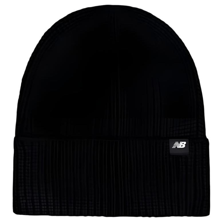 New Balance Acrylic Beanies Unisex Black/Gray LAH54451 F