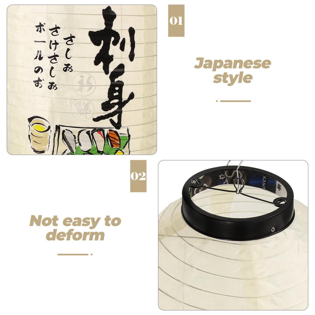 Silk Japanese Lantern Decorative Hanging Light Fixture for Restaurant Bar Home Festival Party Traditional Asian Theme Lighting