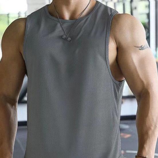 Moda elastică Absorbție de transpirație Anti-pilling Alergare Pulover lejer Vest Top Streetwear Sport