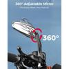 KEMIMOTO Motorcycle Rear View Mirrors Motorcycle Mirrors Long Stem Compatible With Dyna Softail Sportster Road King Street Glide Road Glide 1982-2024