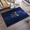 "Galaxy Psalm 46:10 Verse Rug" Non-slip Rug Suitable for Living Room and Bedroom Sofas.