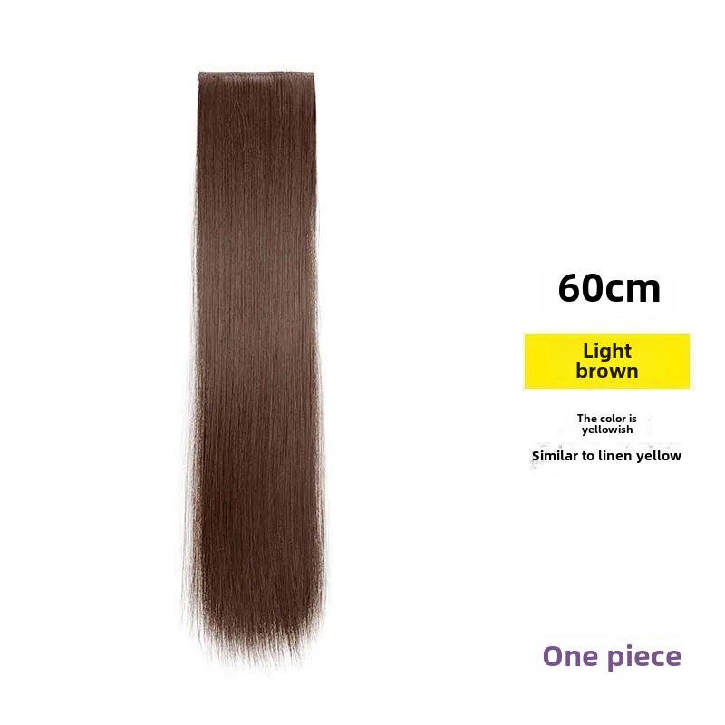 Seamless Long Hair Extension Set: Invisible Straight Wig Patches for Women