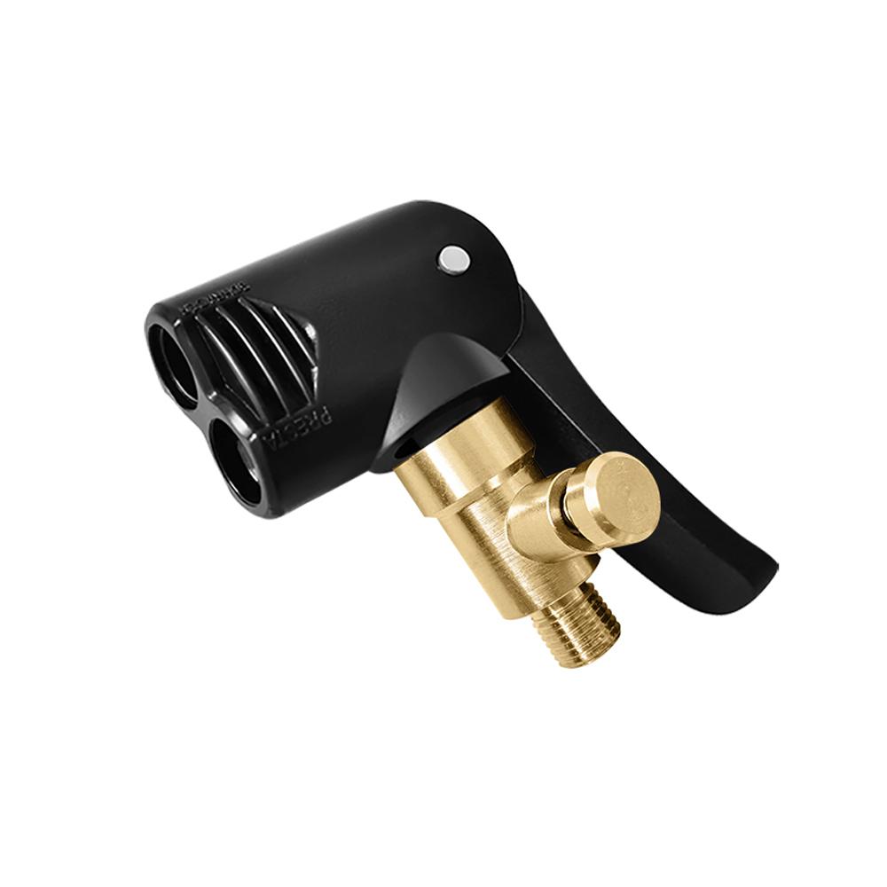 1Pcs New Car Tire Air Chuck Inflator Pump Valve Connector Clip-on Adapter Car Tyre Wheel Valve Brass Portable Inflatable Pump