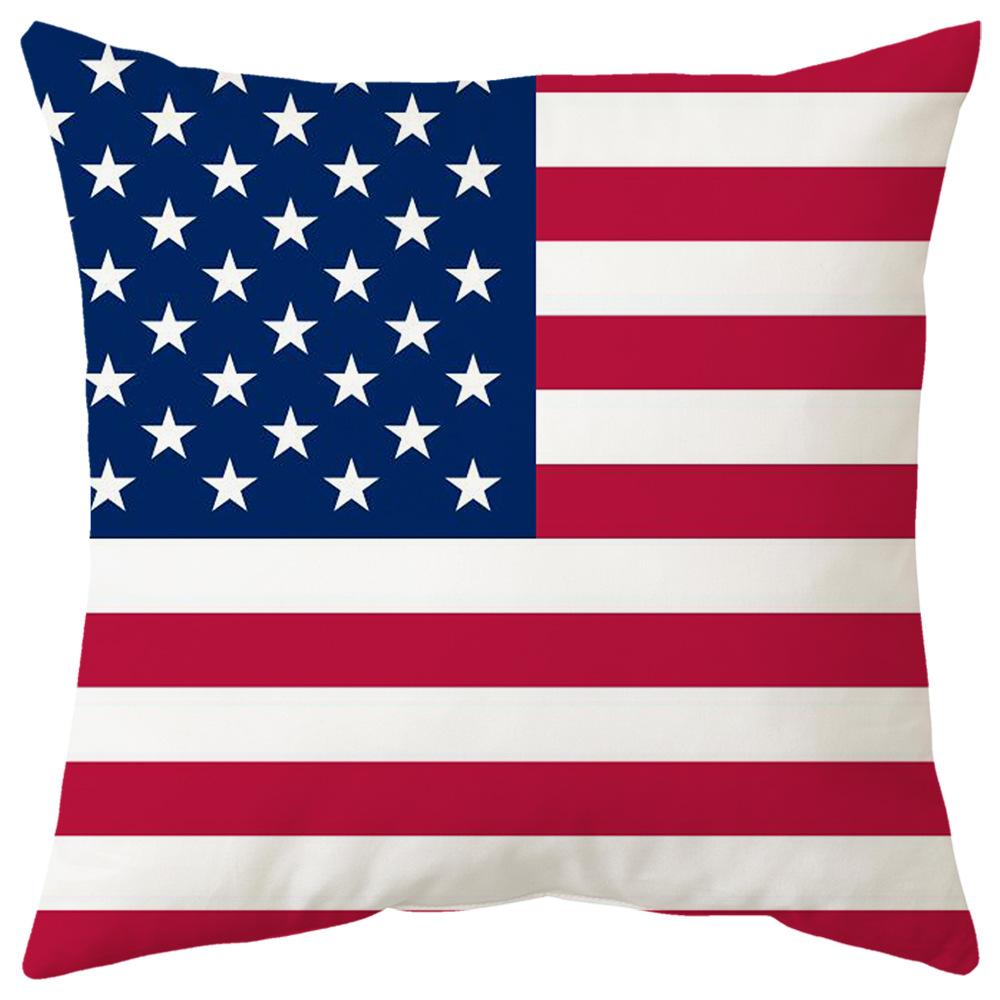 World Cup Pillow Flag National Pattern Printed Pillow Cover Seat Cushion Bedside Cushion Holiday Gift