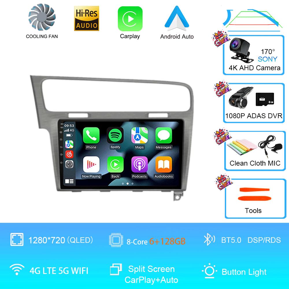 Car Radio Android 14 For Volkswagen VW Golf 7 MK7 GTI 2011-2021 Carplay HD Multimedia Auto Qualcomm GPS Stereo Video Player 2din