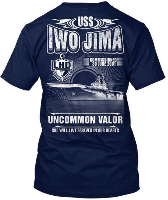 Uss Iwo Jima Lhd-7 Lhd Commissioned 30 June 2001 T-Shirt Made in USA S-5XL Unisex T-Shirt XL