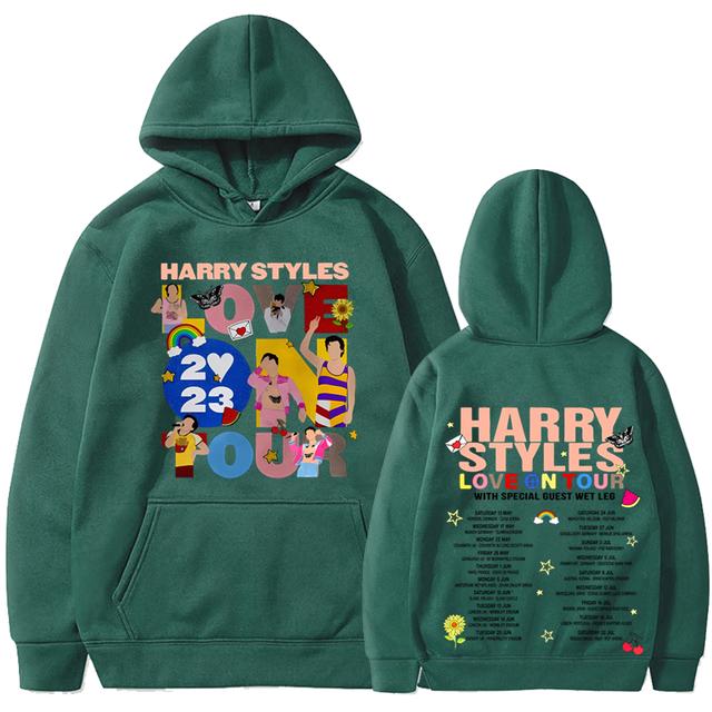 New Love on Tour Koncert Mikina Harajuku Hip Hop Velké Mikiny Unisex Y2k Oblečení Dlouhý rukáv Mikiny s kapucí Streetwear