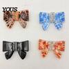Acetate Hair Clip 1/4Pcs Clips for Women, Imitation Plate Claw with Strong Back Head Spring Clamp, 3D Bow Design Magnetic Daily Wear Women