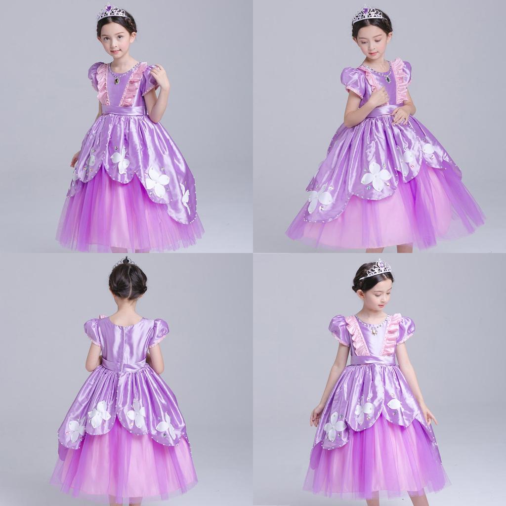 Enchanting Sofia The First Deluxe Dress Princess Sophia Costume Gown In Purple