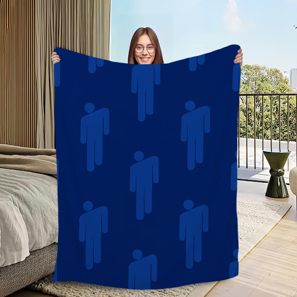 Singer B-Billie E-Eilish-ES Blanket Flannel Warm Comfort Soft Plush Blanket For Picnic Beds Sofas Homes And Bedrooms