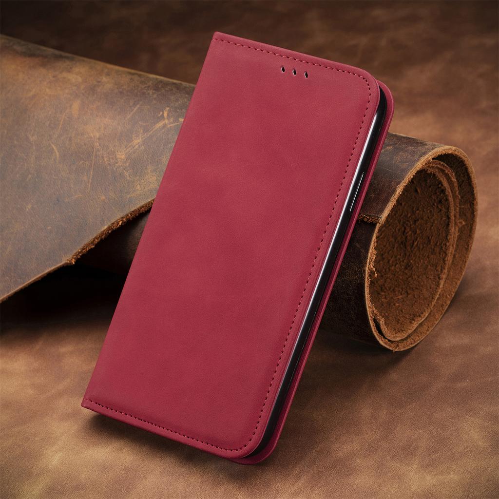 Leather Wallet Flip Case for OPPO A6 A6X A6T A6S A6C A5 A5X A3 A3X A1 Pro 4G 5G Magnetic Closure, Card Holder Phone Cover