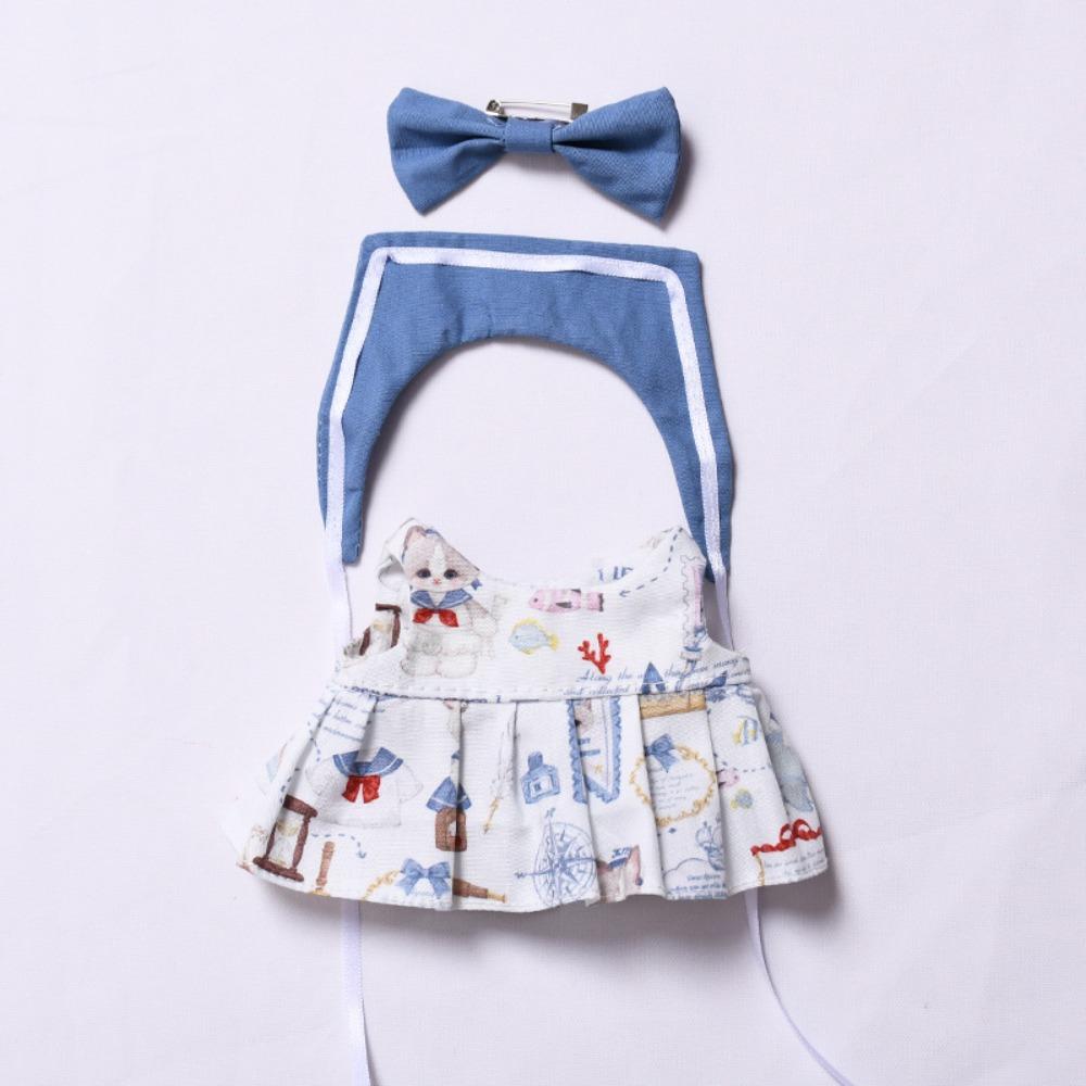 

Юбка в морском стиле Кружевное платье для куклы Лабубу Золотое ожерелье 17 см Плюшевая одежда для кукол Детские игрушки для девочек Style 3