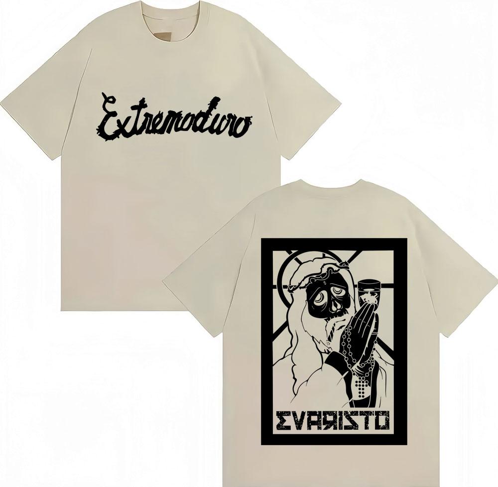 Rock Band EXTREMODURO Evaristo Graphic T Shirts Unisex Women Fashion Gothic Short Sleeve Oversized Cotton Casual Tshirt Streetwear