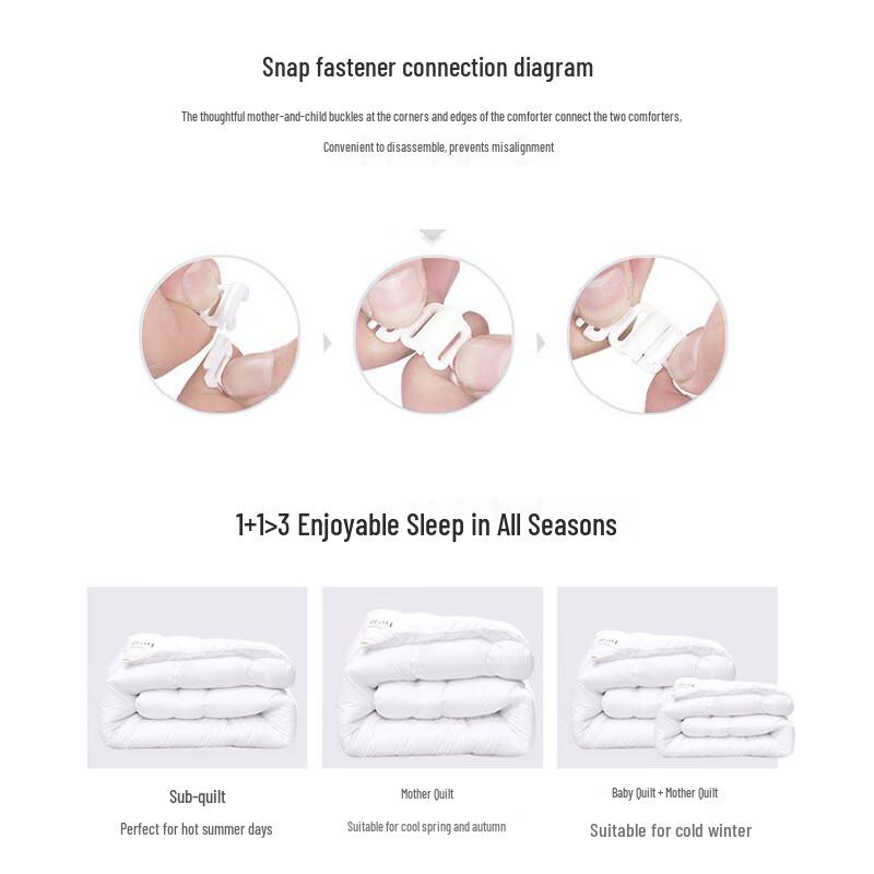 FUANNA All-Season Two-in-One Fiber Quilt