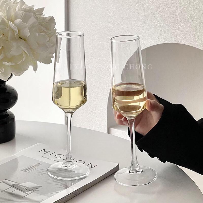 ZISIZ French Style Crystal Champagne Glass