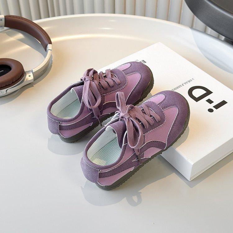 Children's soft-soled German training shoes 2025 spring and autumn new Korean version of girls' retro sports shoes boys' flat-soled Forrest Gump shoes